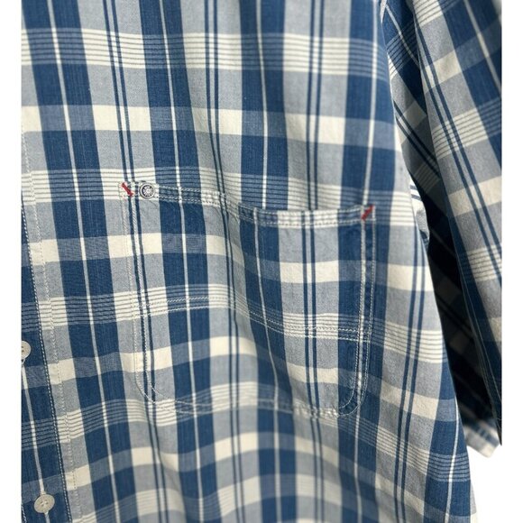 Pepe Jeans London Men's Striped Button Down Size L  Shirt | Blue & White Cotton - Picture 3 of 10